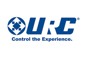urc-logo Hunter Douglas compatible with URC home automation motorized blinds