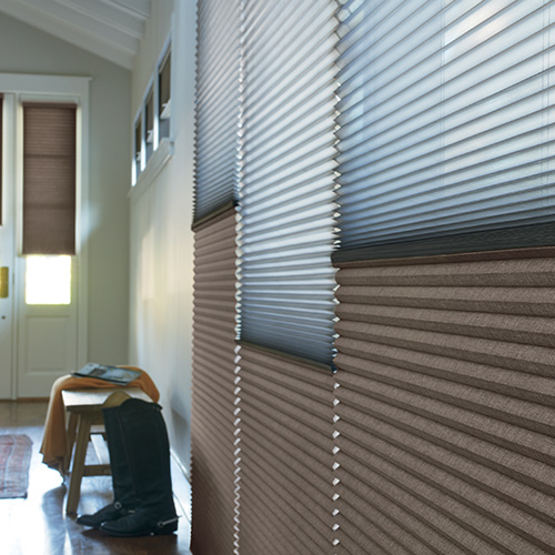 wall of windows with dual shades halifax