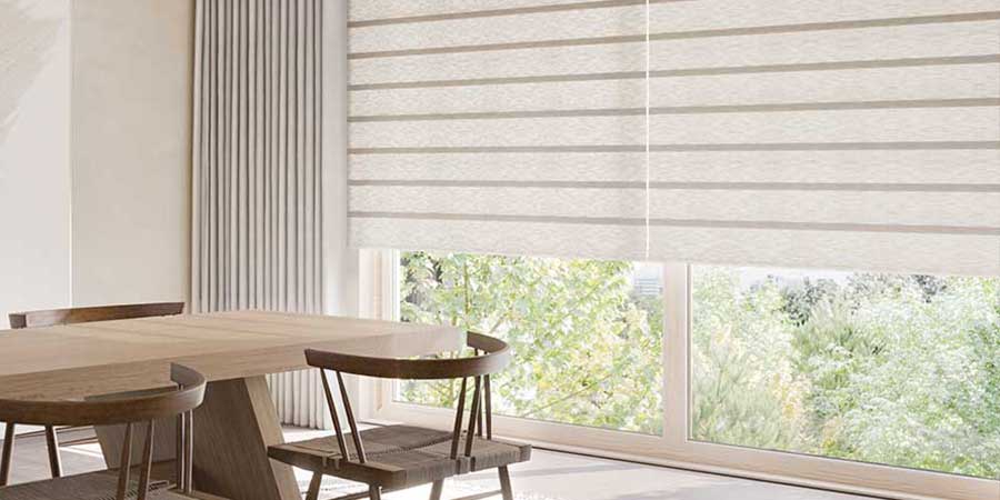 how to pair shades with drapery