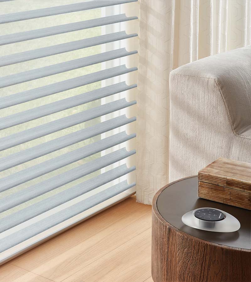 window shades with automation remote