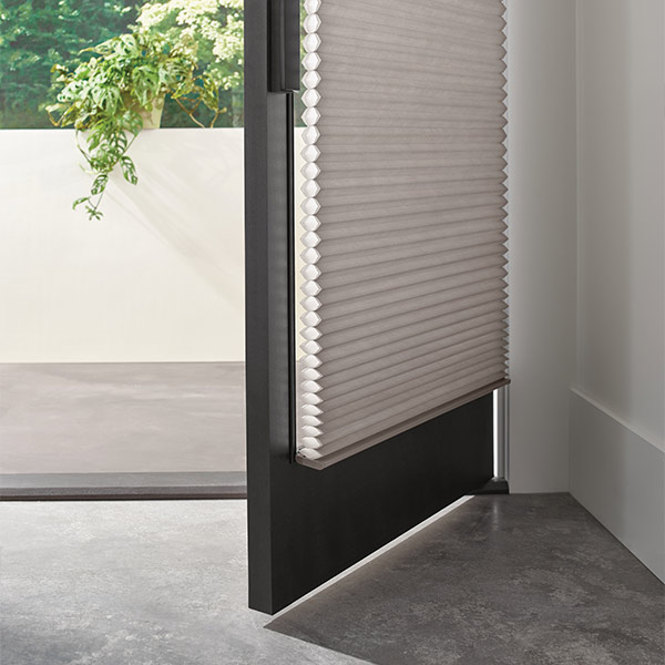 glass-doors-window-blinds-and-shade-solutions-hunter-douglas-gotcha-covered-seeview-blinds door with cellular window coverings