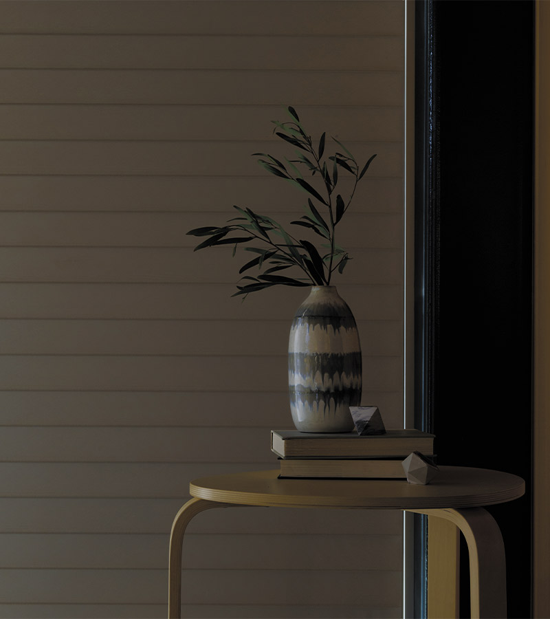 black out shades hunter douglas close up