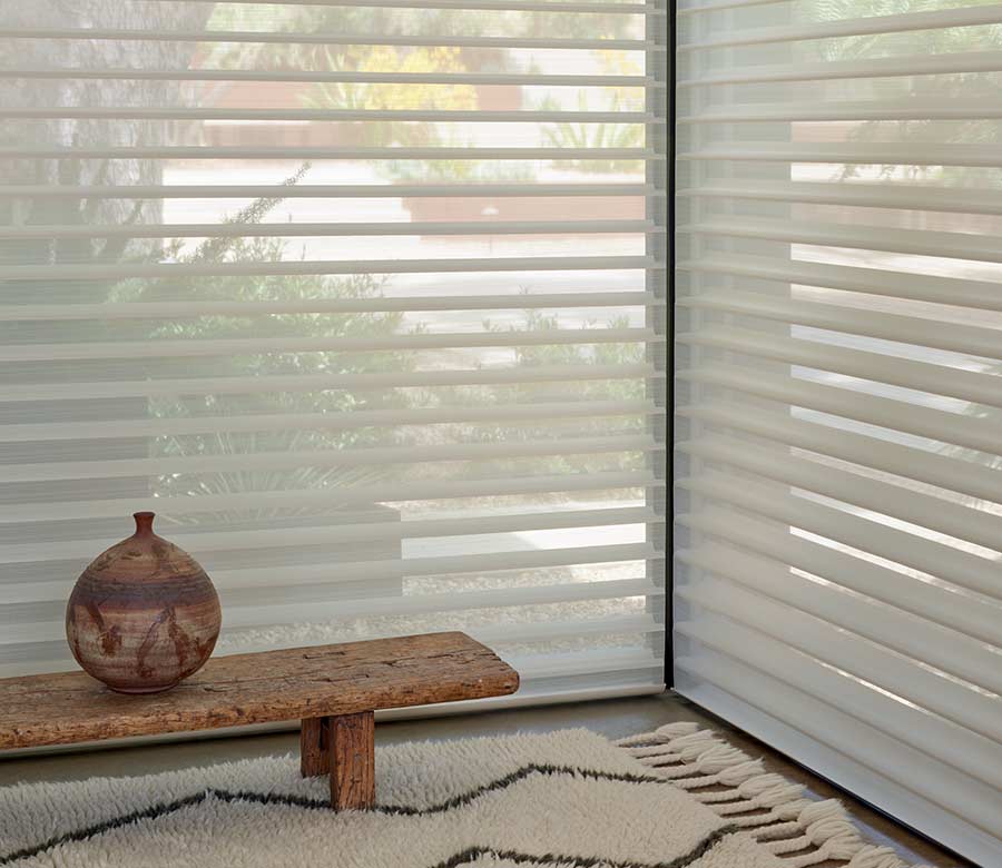 sheer window shades for reducing glare