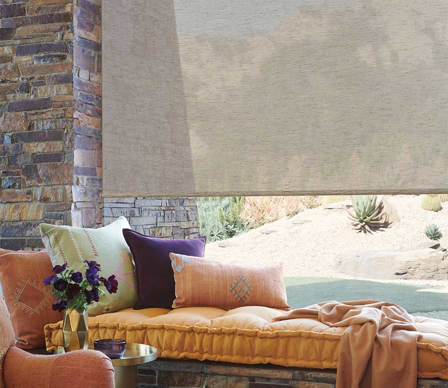 brown textured roller shades in nova scotia seeview