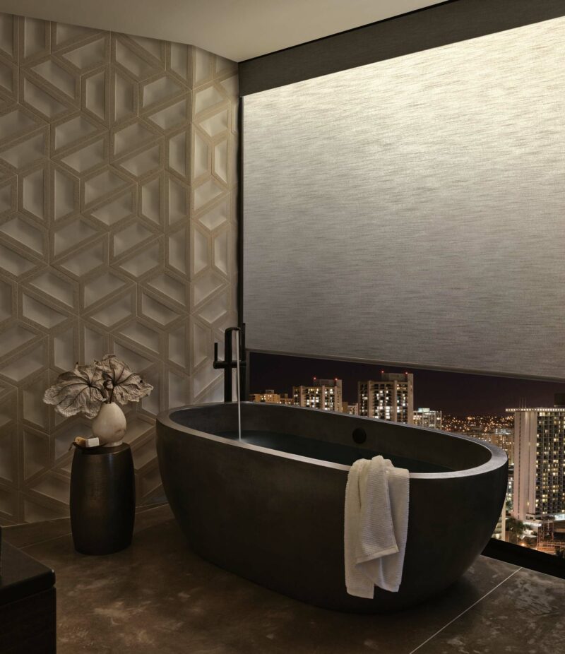 Aura Illuminated Shades in Nova Scotia home