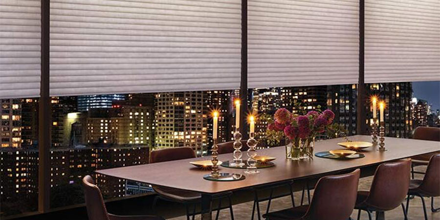 interior led lighting for window shades with the Aura feature