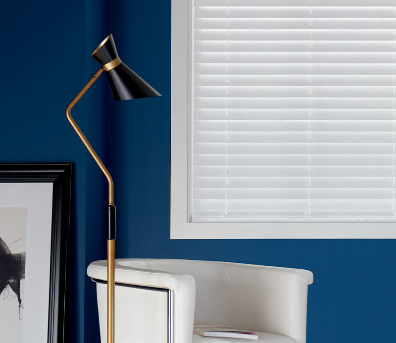 living room with white everwood blinds seeview gotcha covered