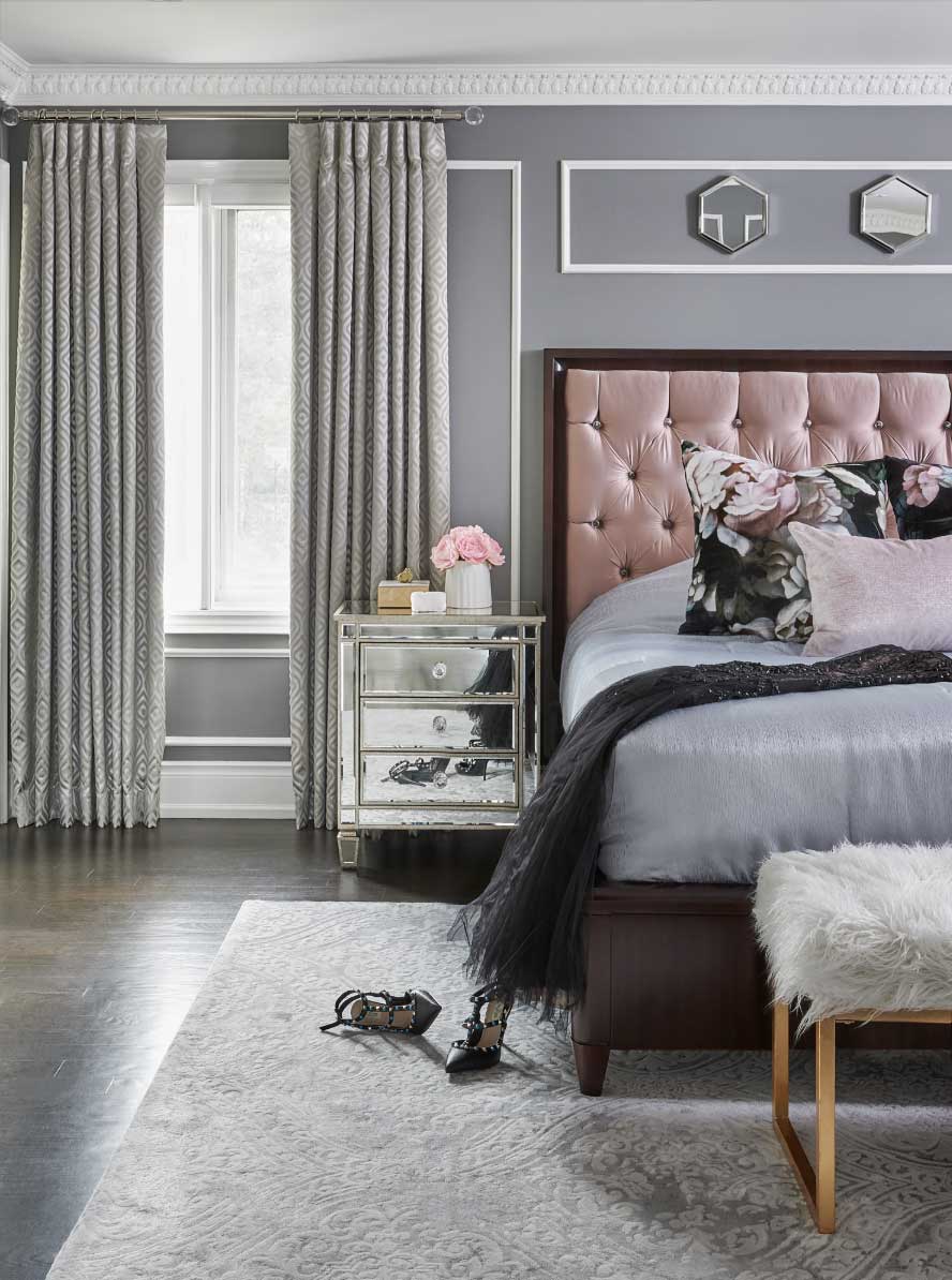 pinks greys pantone colors nova scotia bedroom