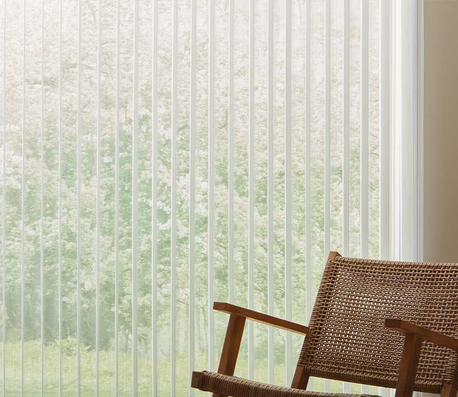 luminette sheer shades in living room