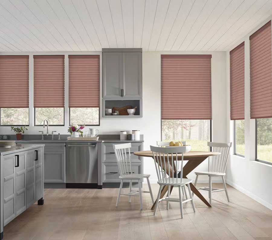 Sonnette Shades in Mahogany halifax kitchen
