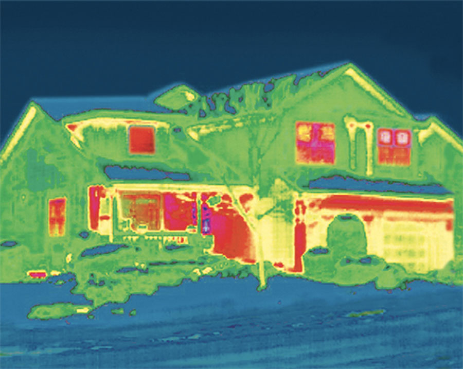 real time window and door energy loss demonstrated with infrared image
