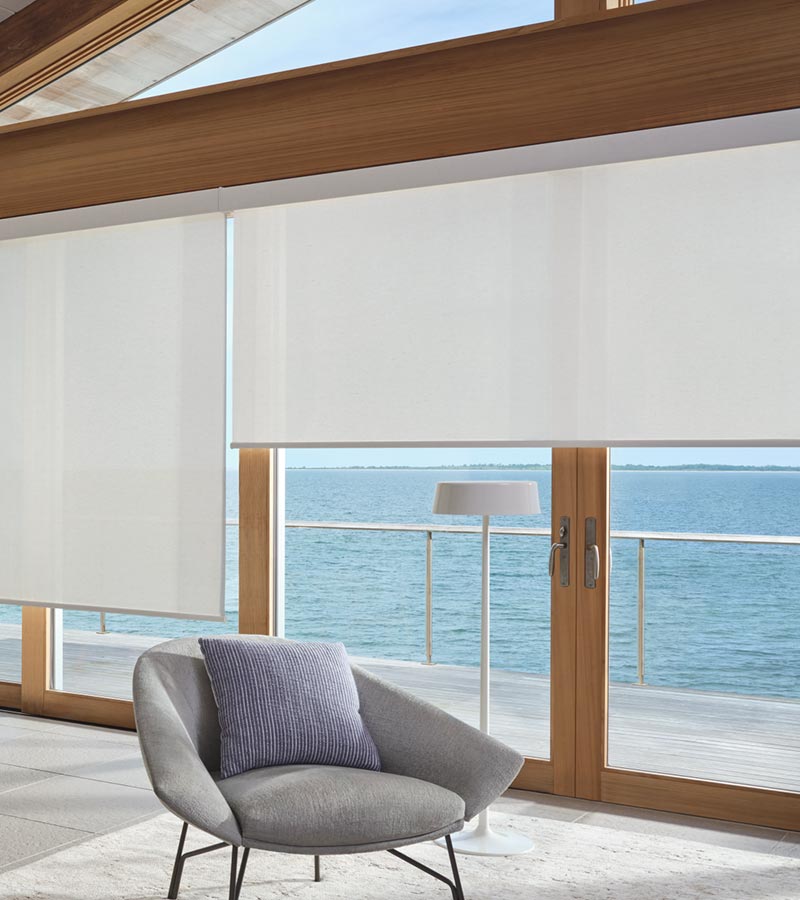 white screen shades for living room with glass doors gotcha covered seeview